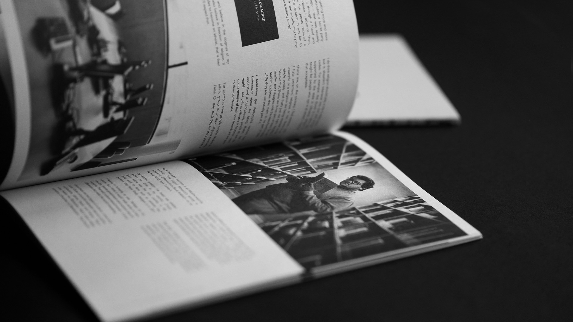 Friendly Stories editorial layout with documentary portrait photography