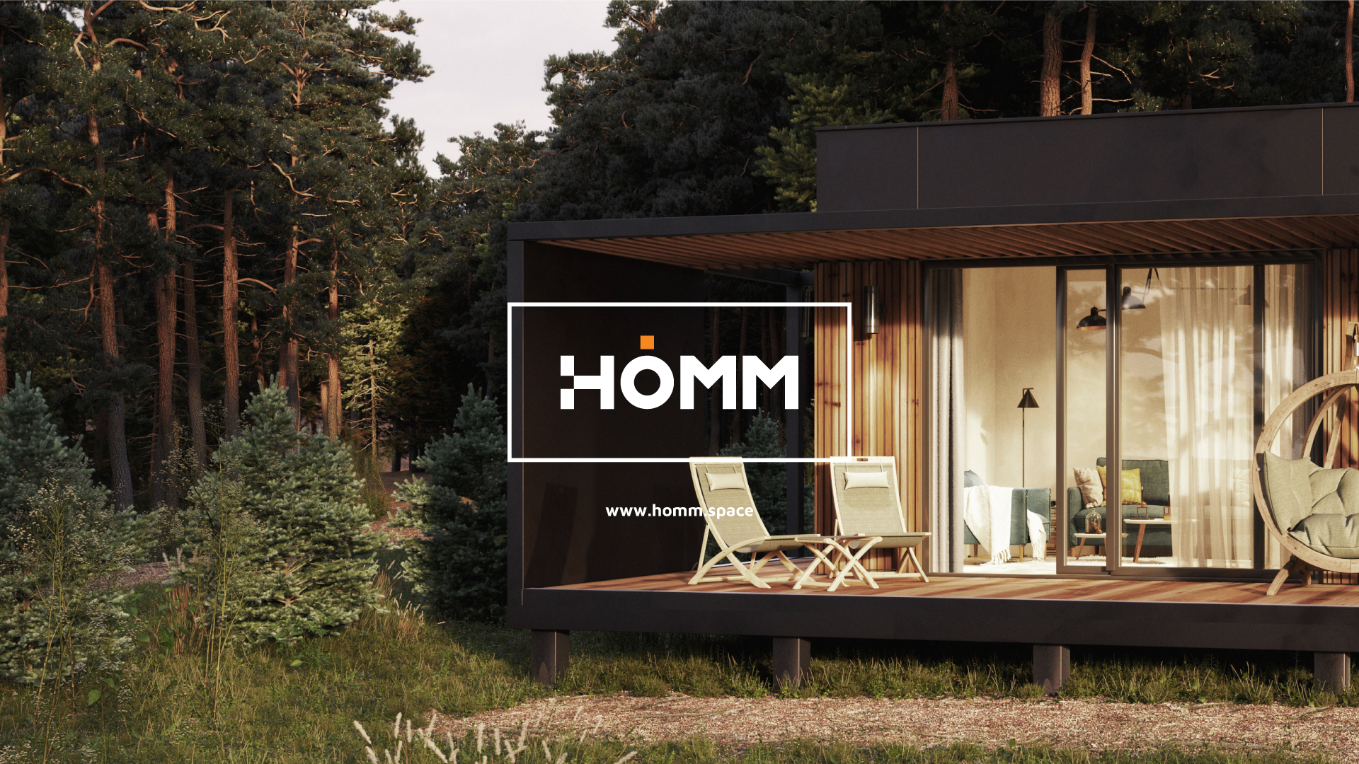 HOMM modular house visual identity
