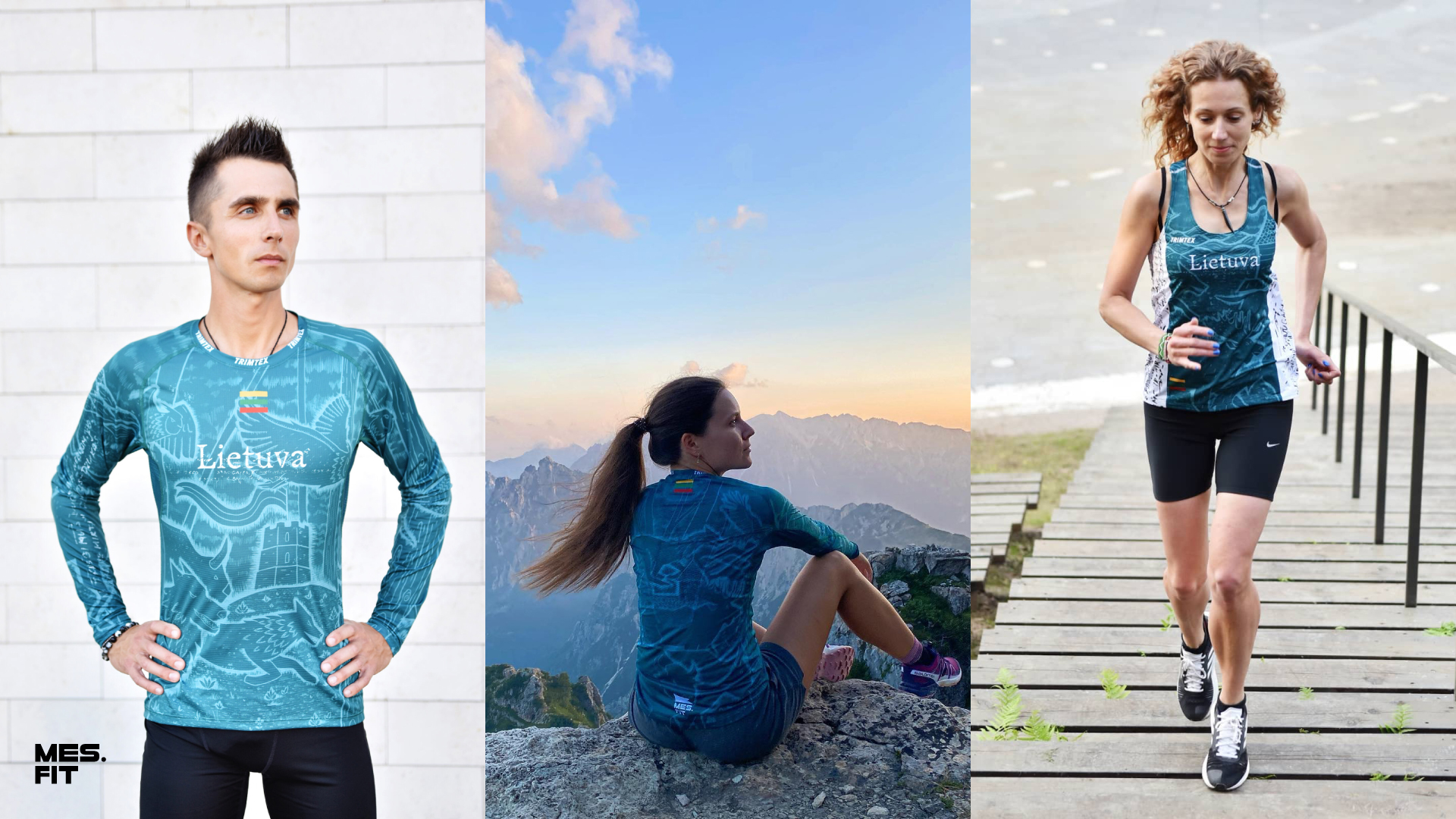 MES.FIT sportswear featuring Lithuanian historical references