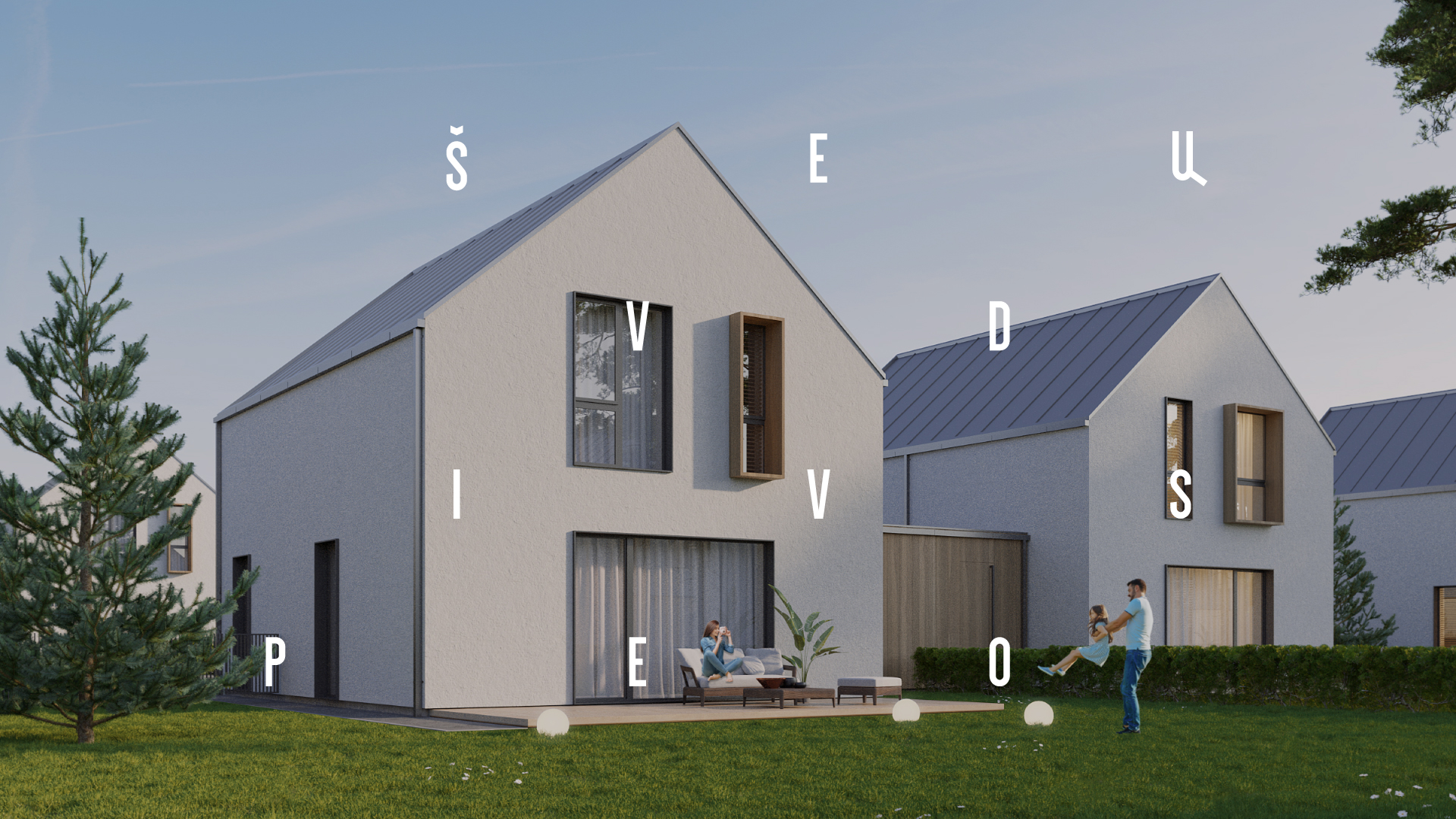 Švedų pievos residential project visual identity