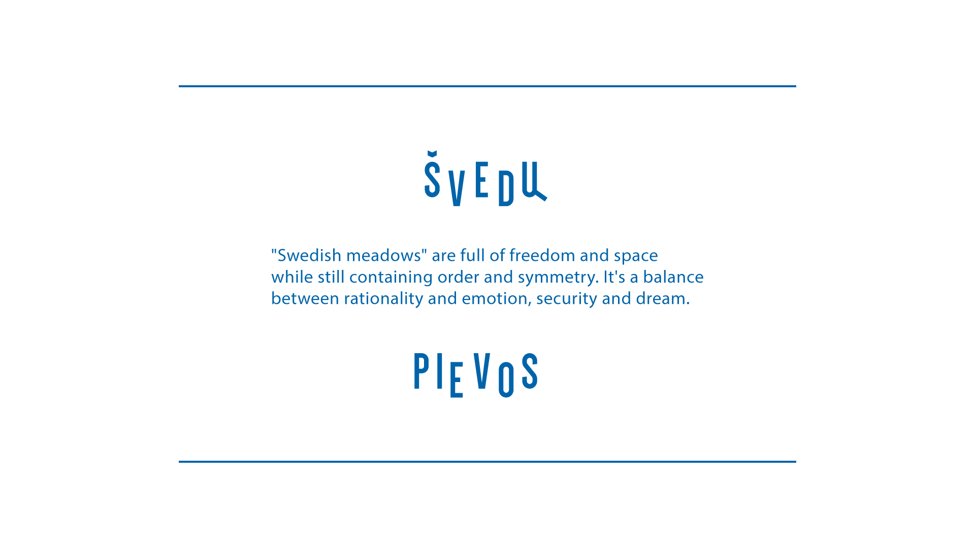 Švedų pievos visual identity inspired by the Swedish lagom philosophy