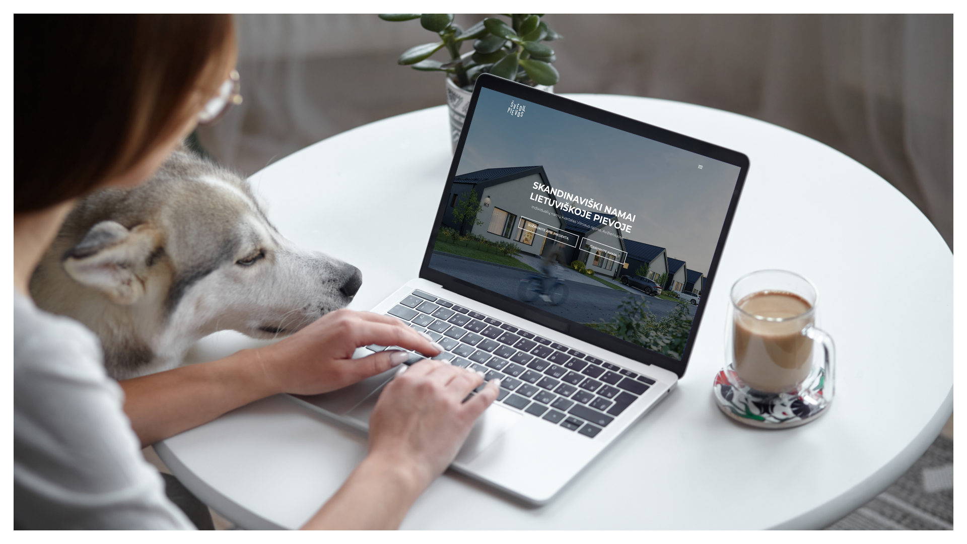 Švedų pievos Scandinavian-inspired housing project branding