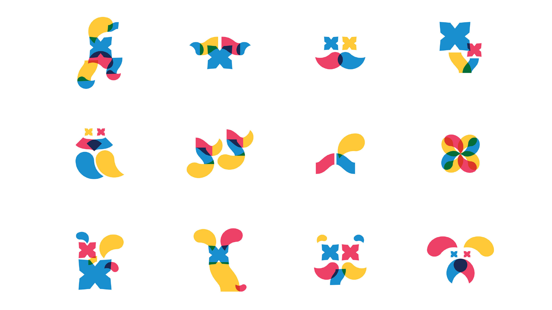 Modular graphic elements created for Rokiškis Cultural Capital 2019