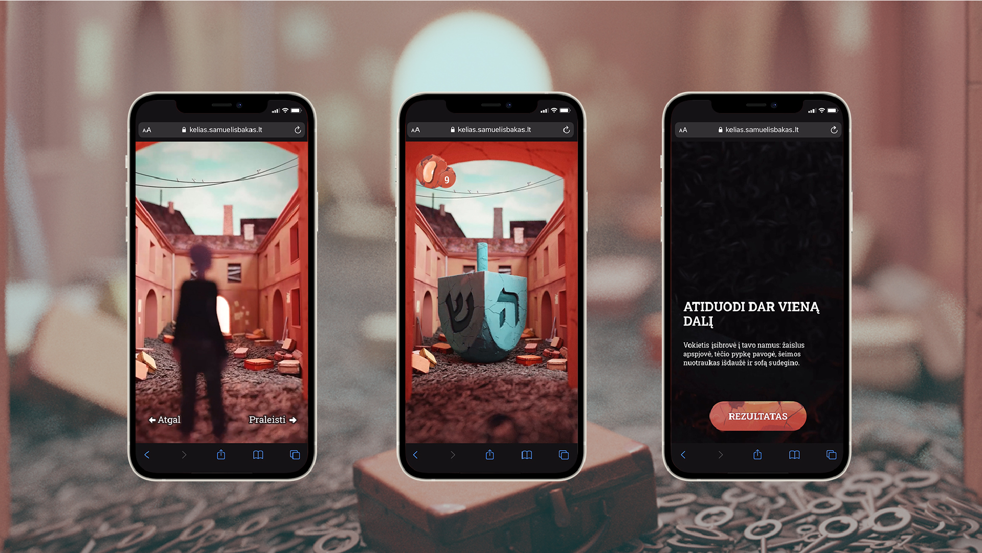 Samuel Bak Way mobile experience exploring Holocaust history in Vilnius